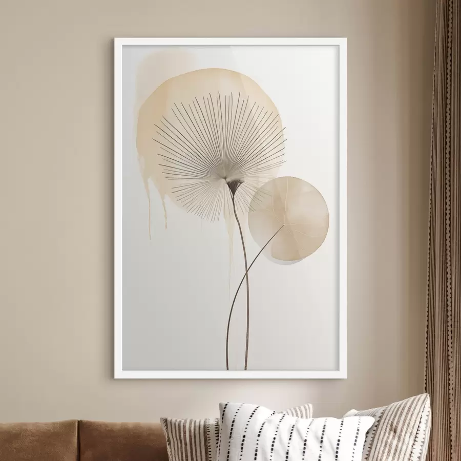 Papier peint Composition beige f49999
