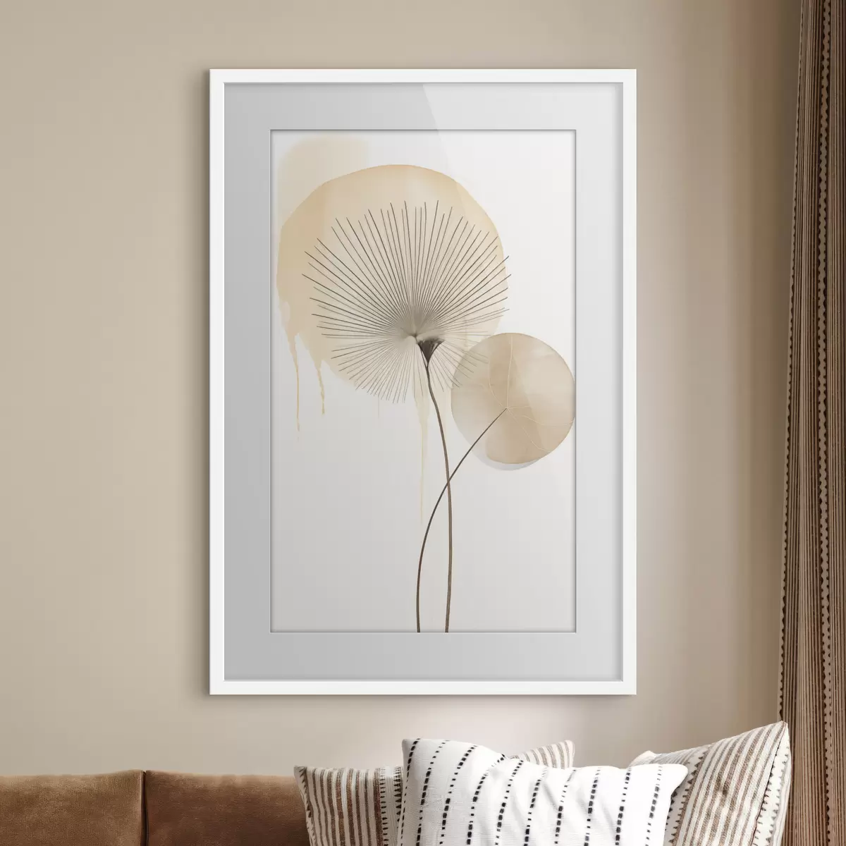Poster Composition beige f49999