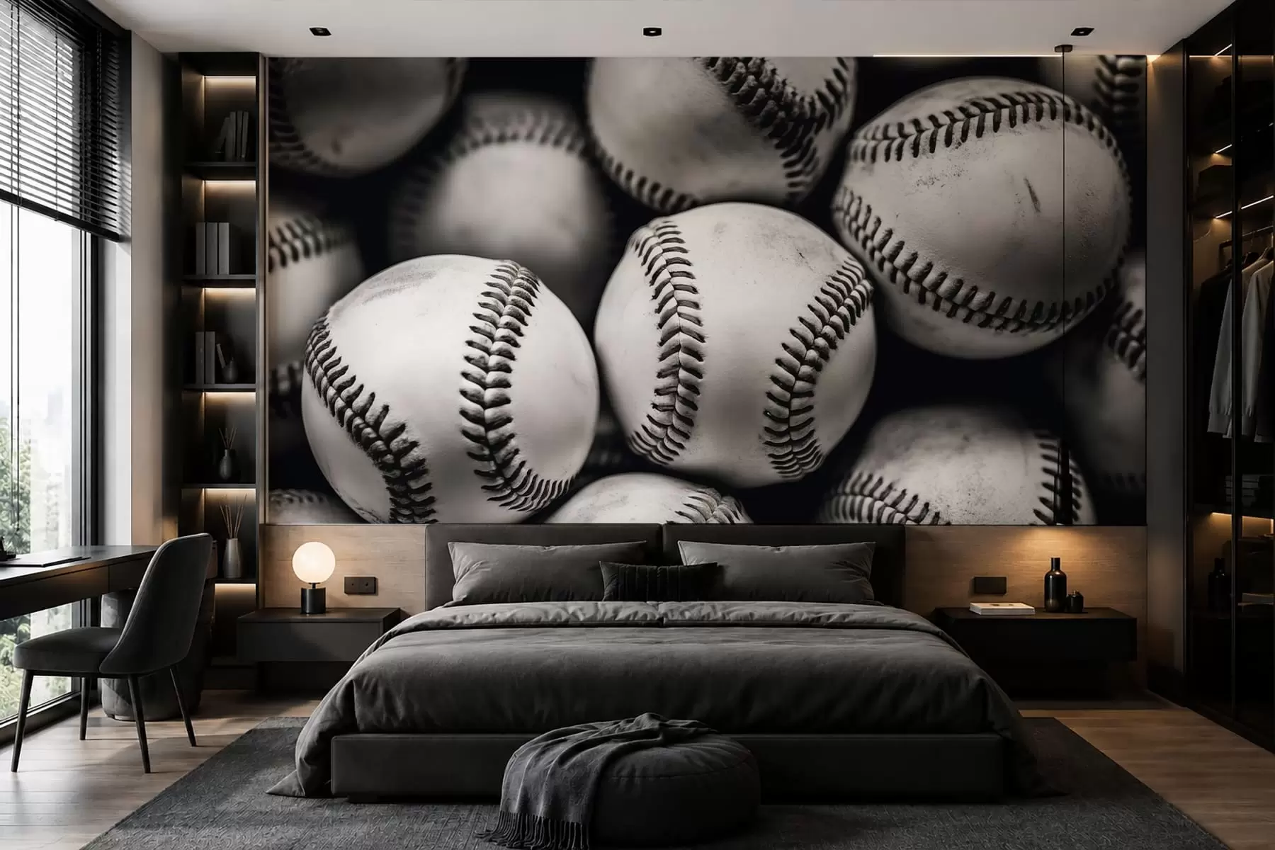 Papier peint Balles de baseball w09966