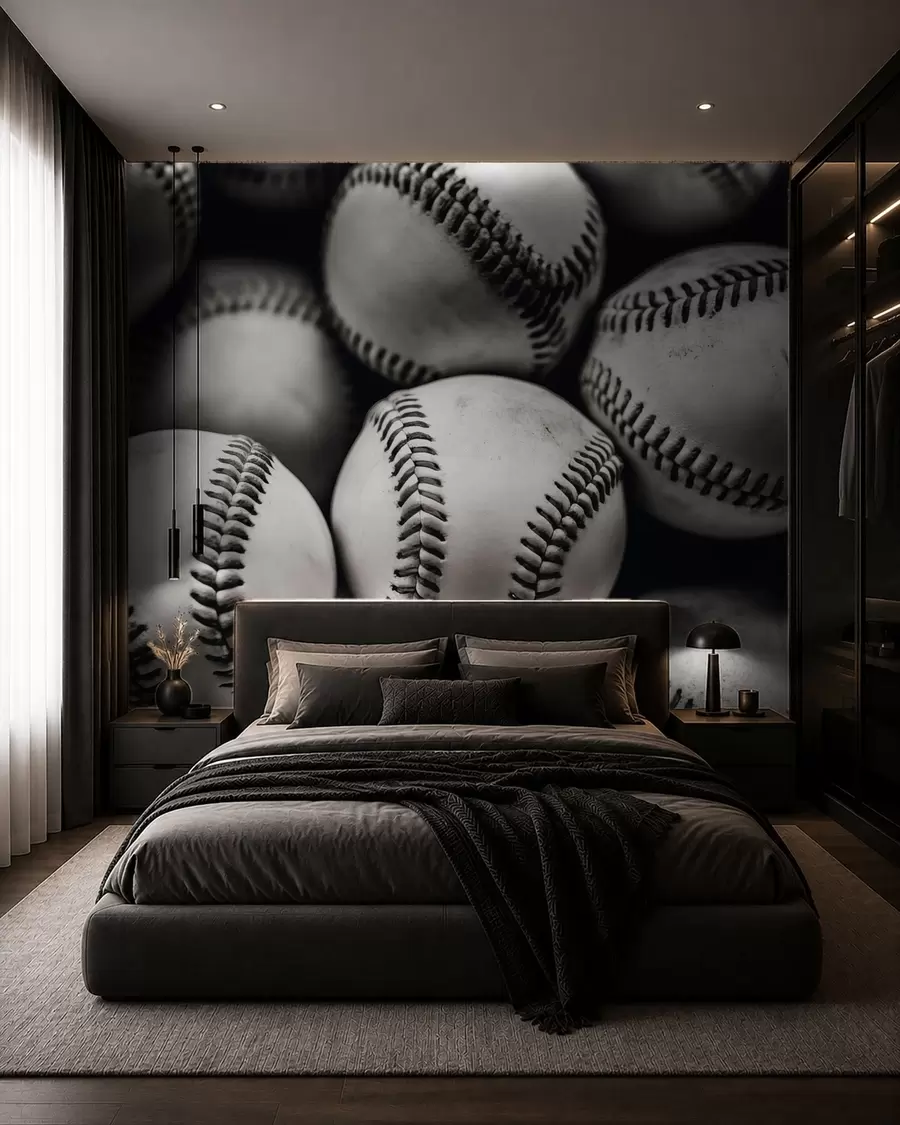 Papier peint Balles de baseball w09966