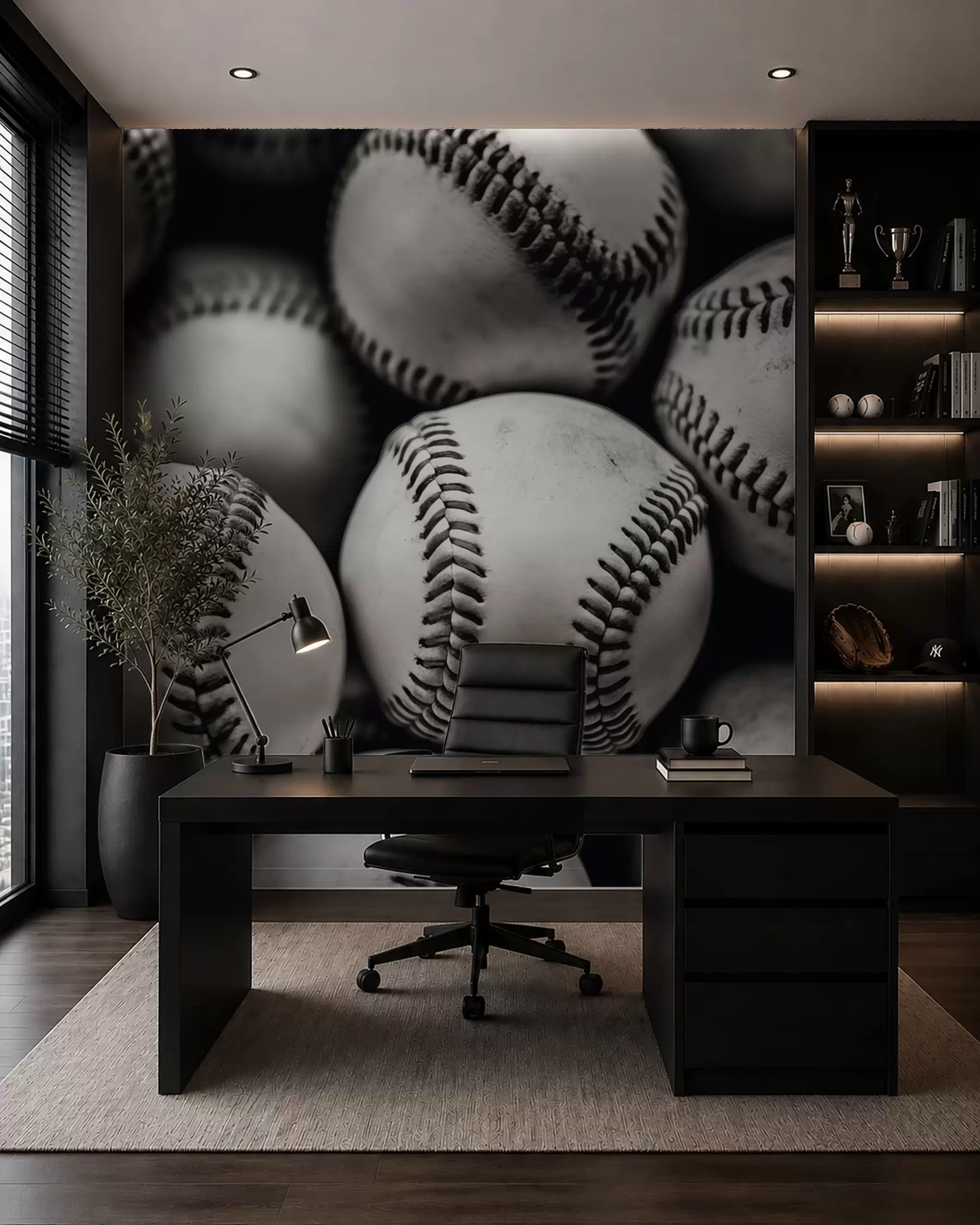 Papier peint Balles de baseball w09966