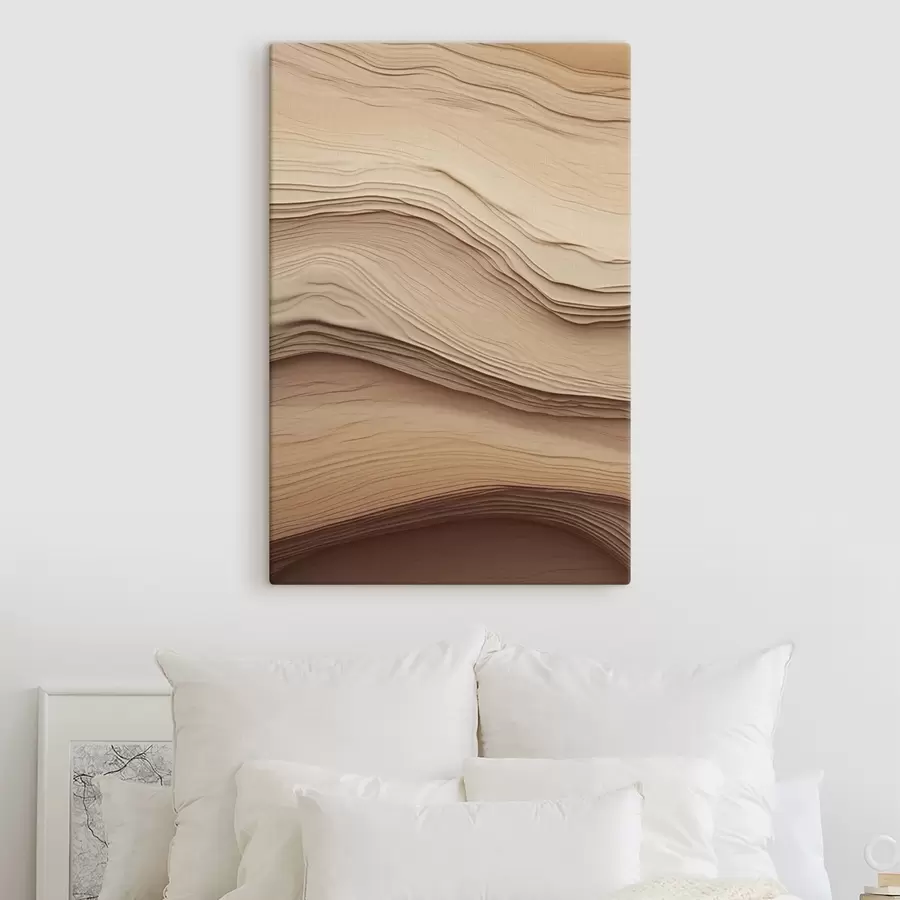 Tableau Abstraction beige s50023