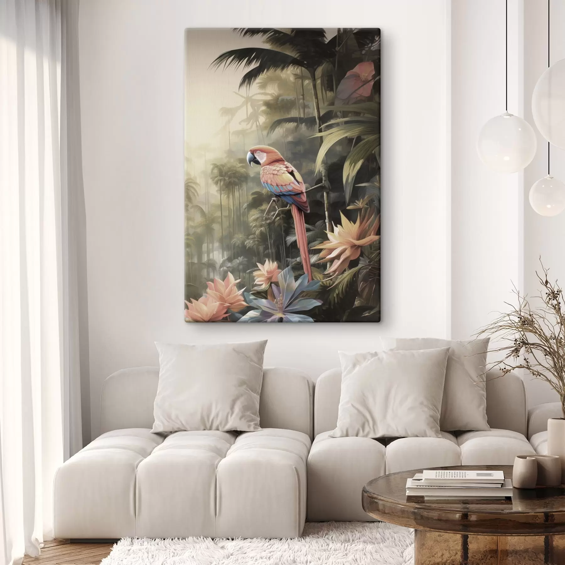 Tableau Flamants tropicaux s50027