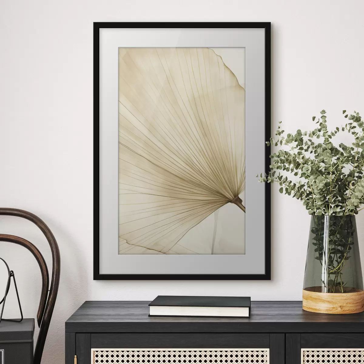 Poster Feuille de palmier claire f50021