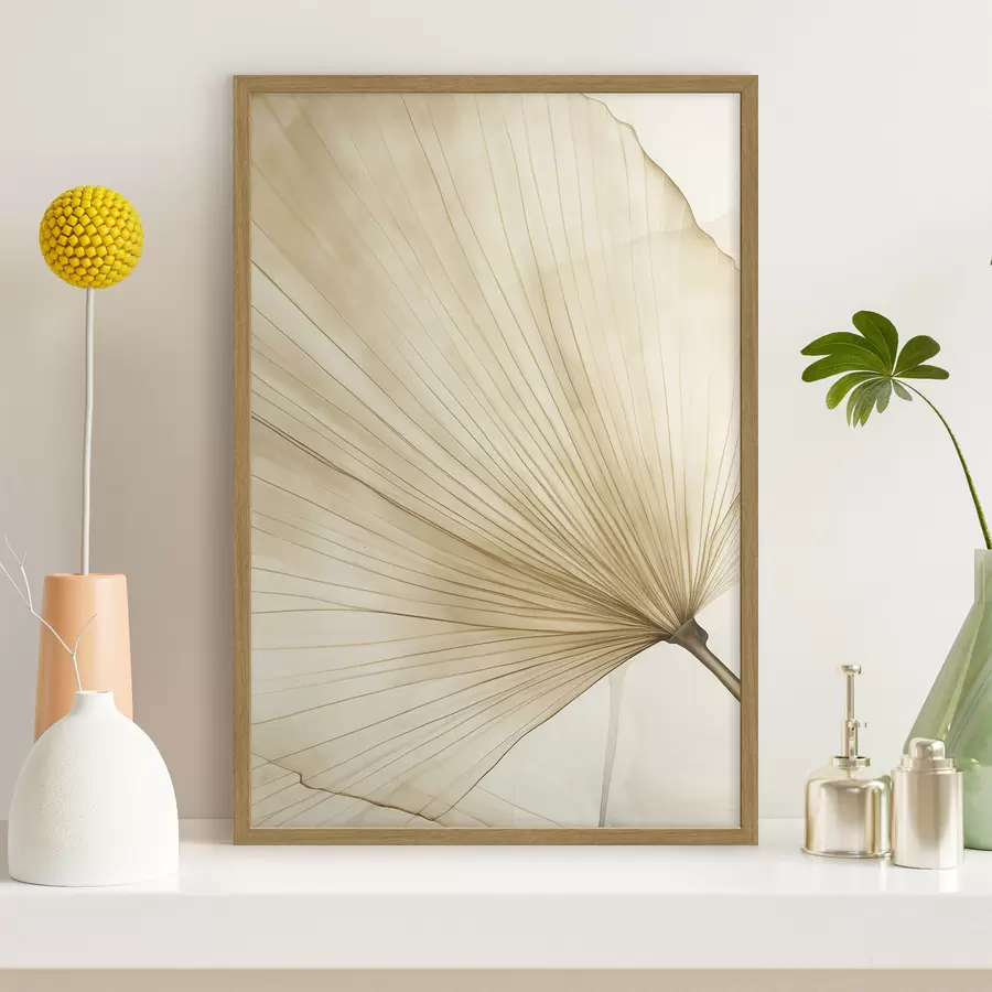 Papier peint Feuille de palmier claire f50021