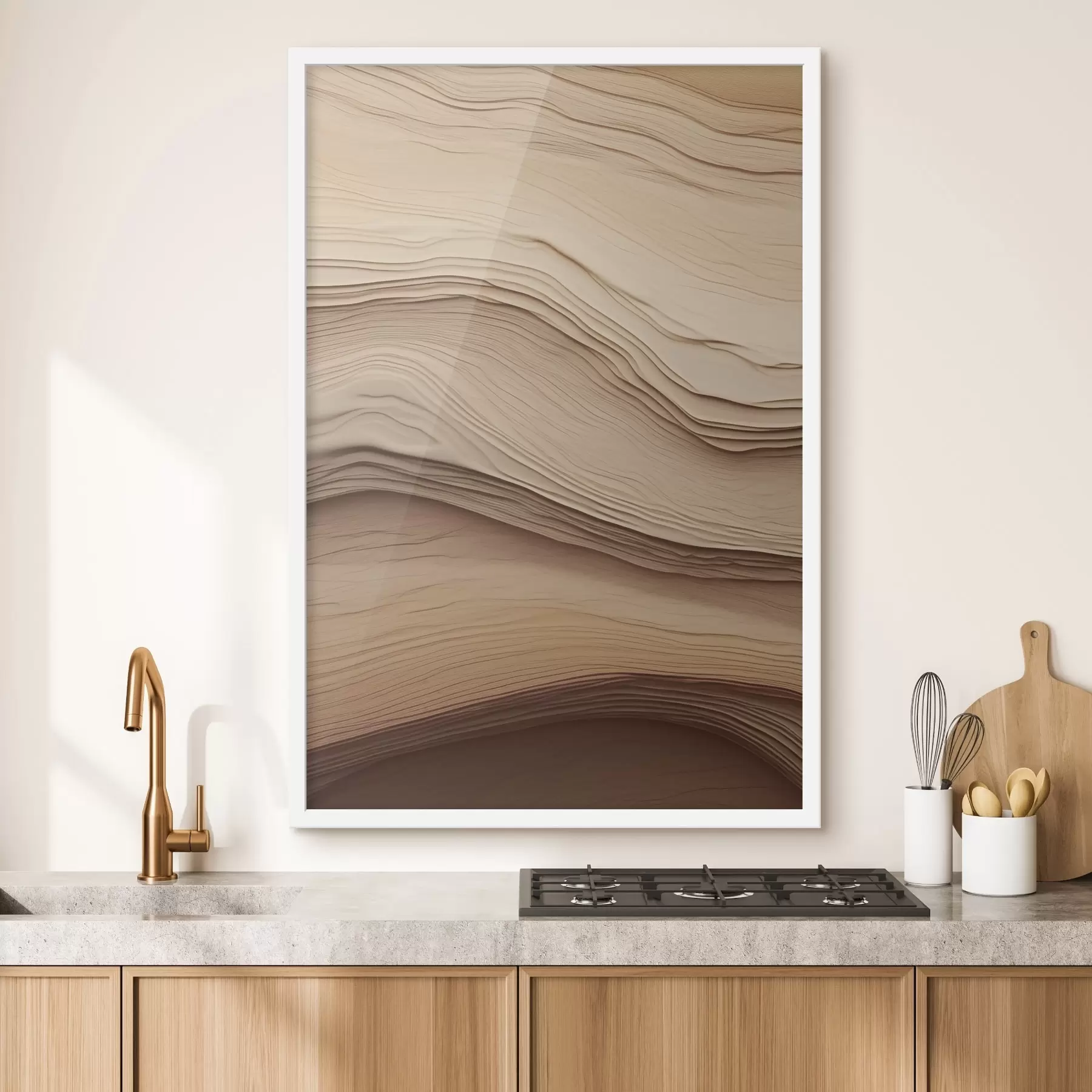 Papier peint Abstraction beige f50023