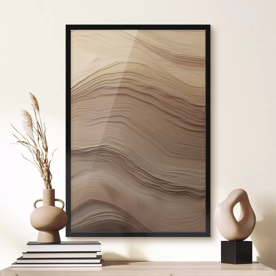 Papier peint Abstraction dans les tons beiges f50024