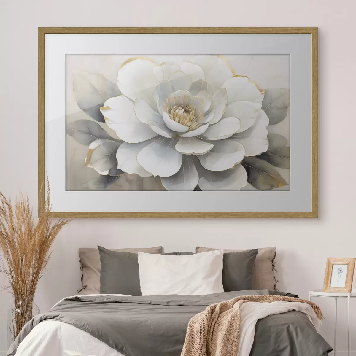 Poster Pivoine blanche f50025