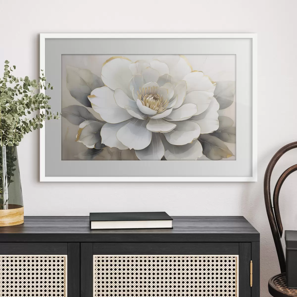 Poster Pivoines et dévotion f50025