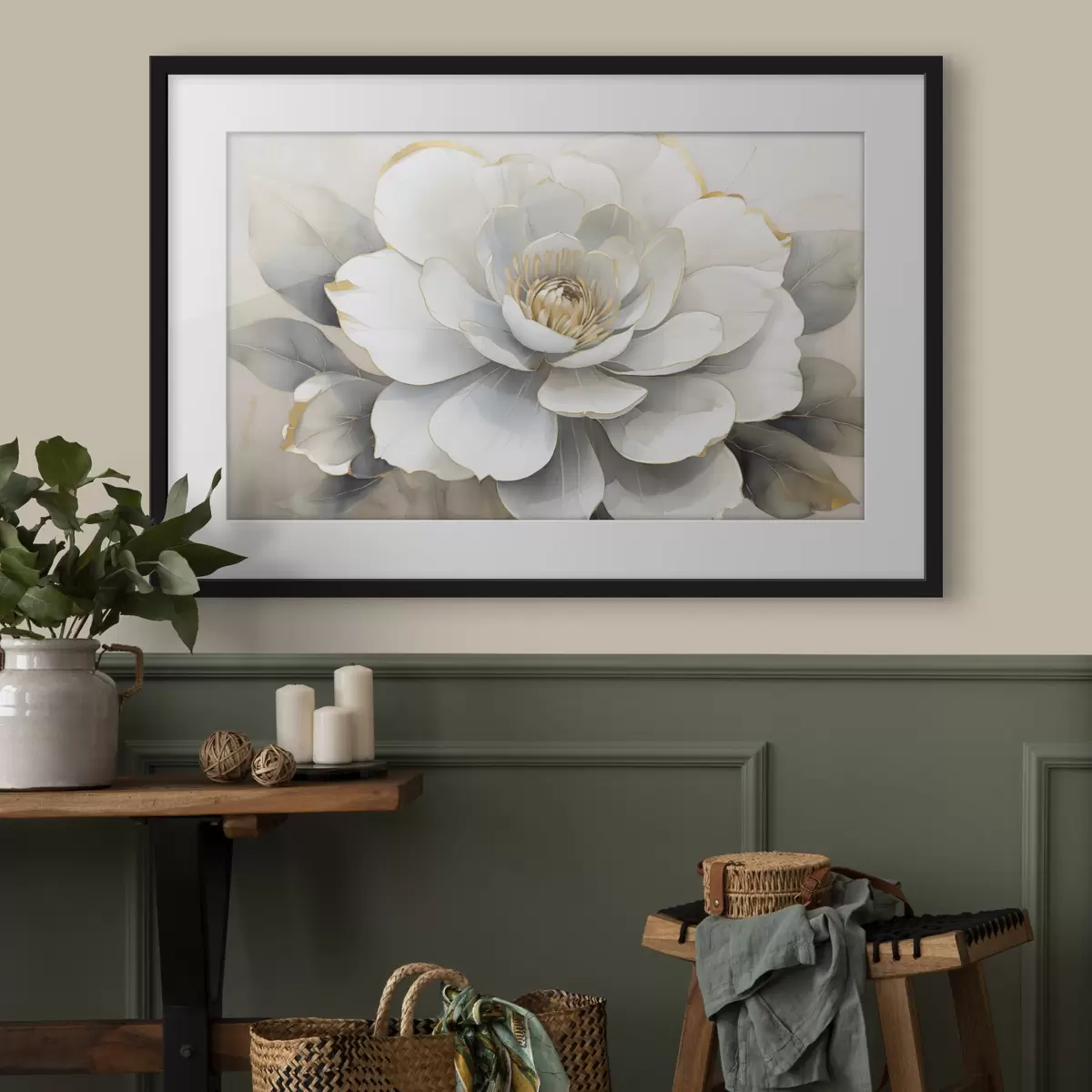 Poster Pivoines et dévotion f50025