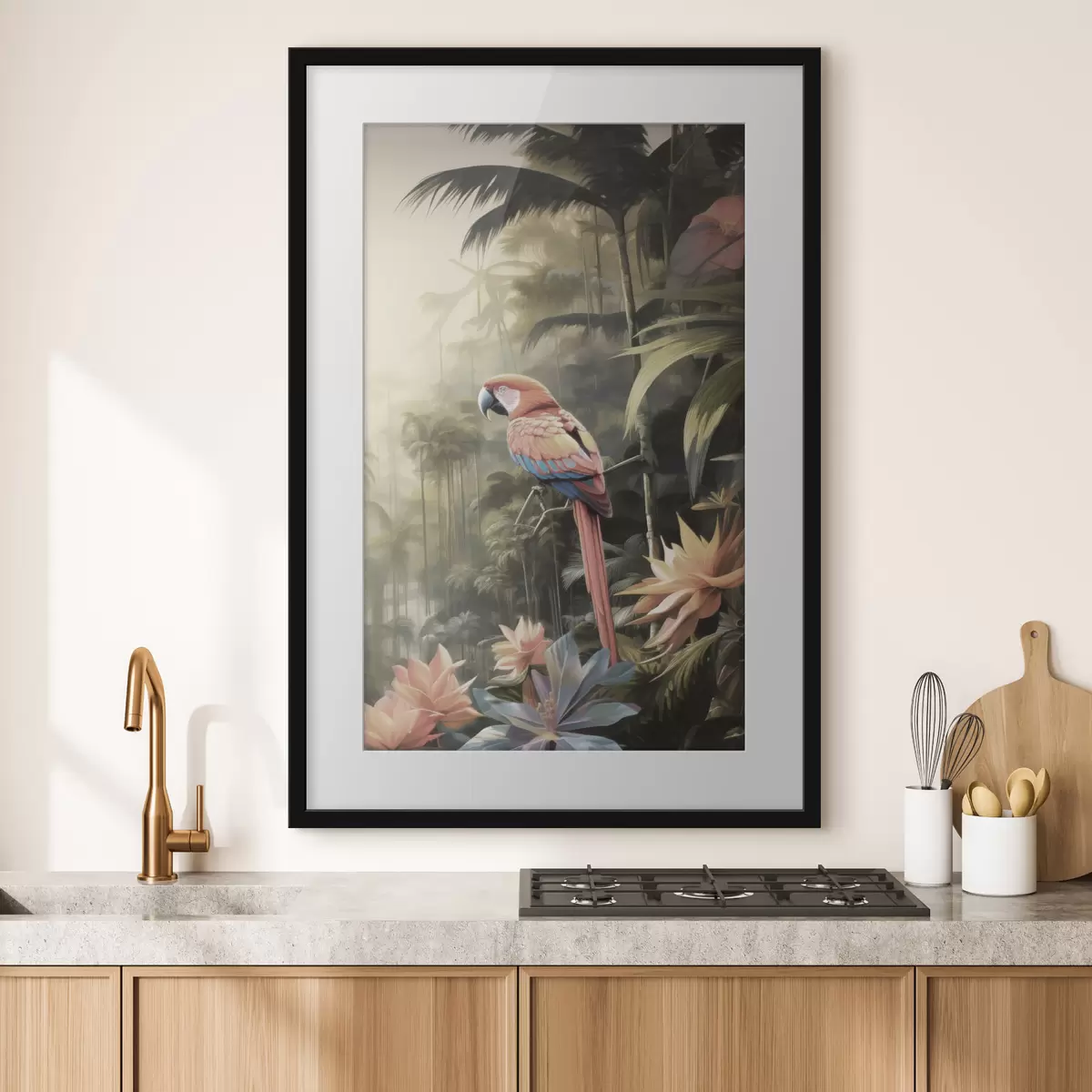 Poster Flamants tropicaux f50027