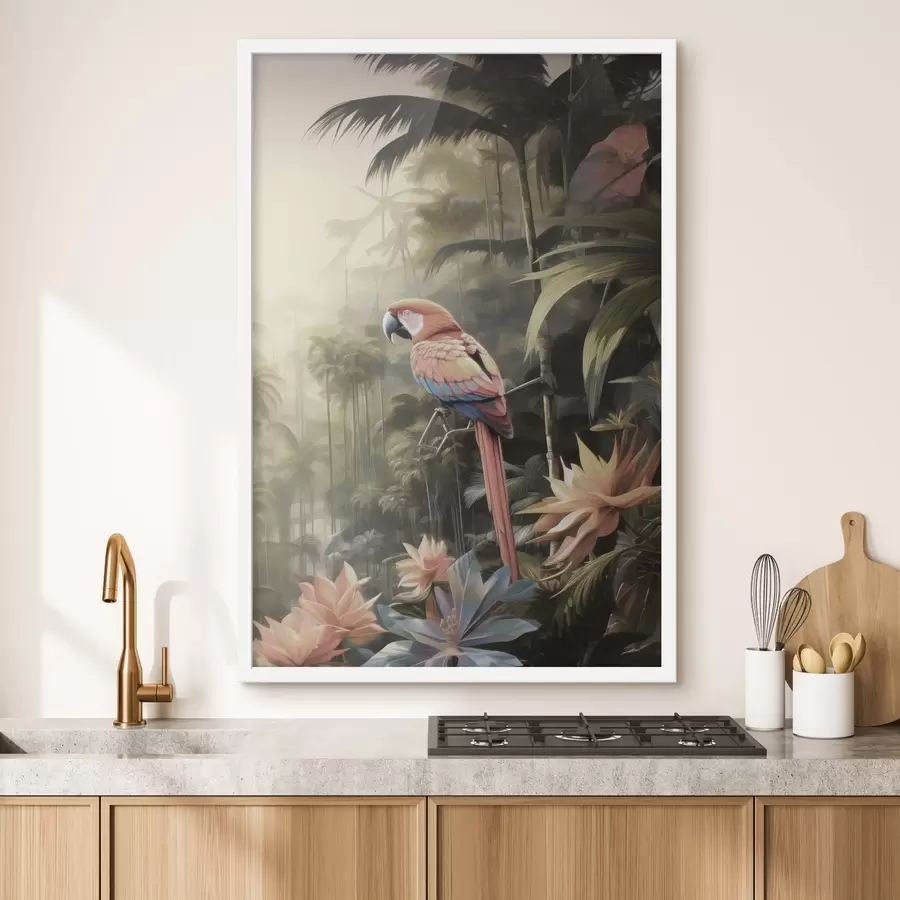 Papier peint Flamants tropicaux f50027