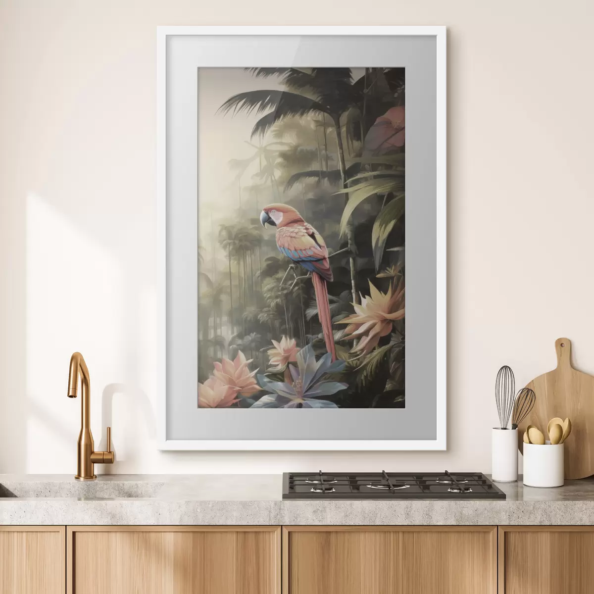Poster Flamants tropicaux f50027