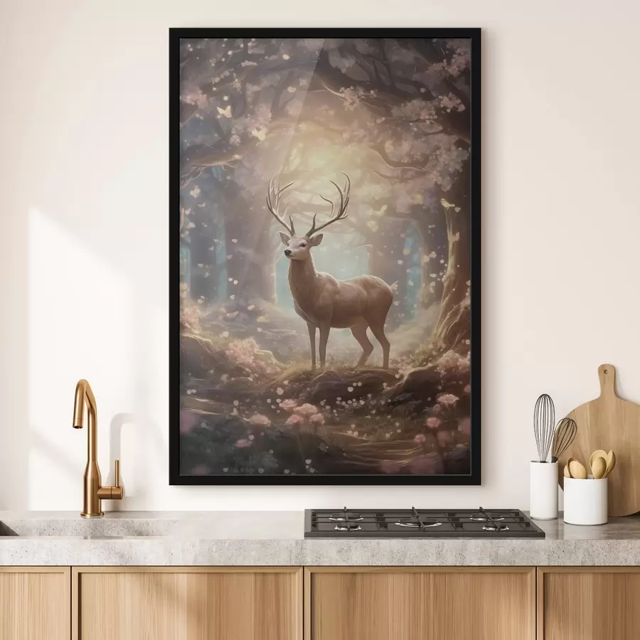 Papier peint Cerfs dans la forêt f50028