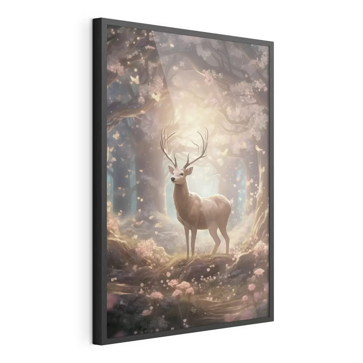 Poster Cerfs dans la forêt f50028
