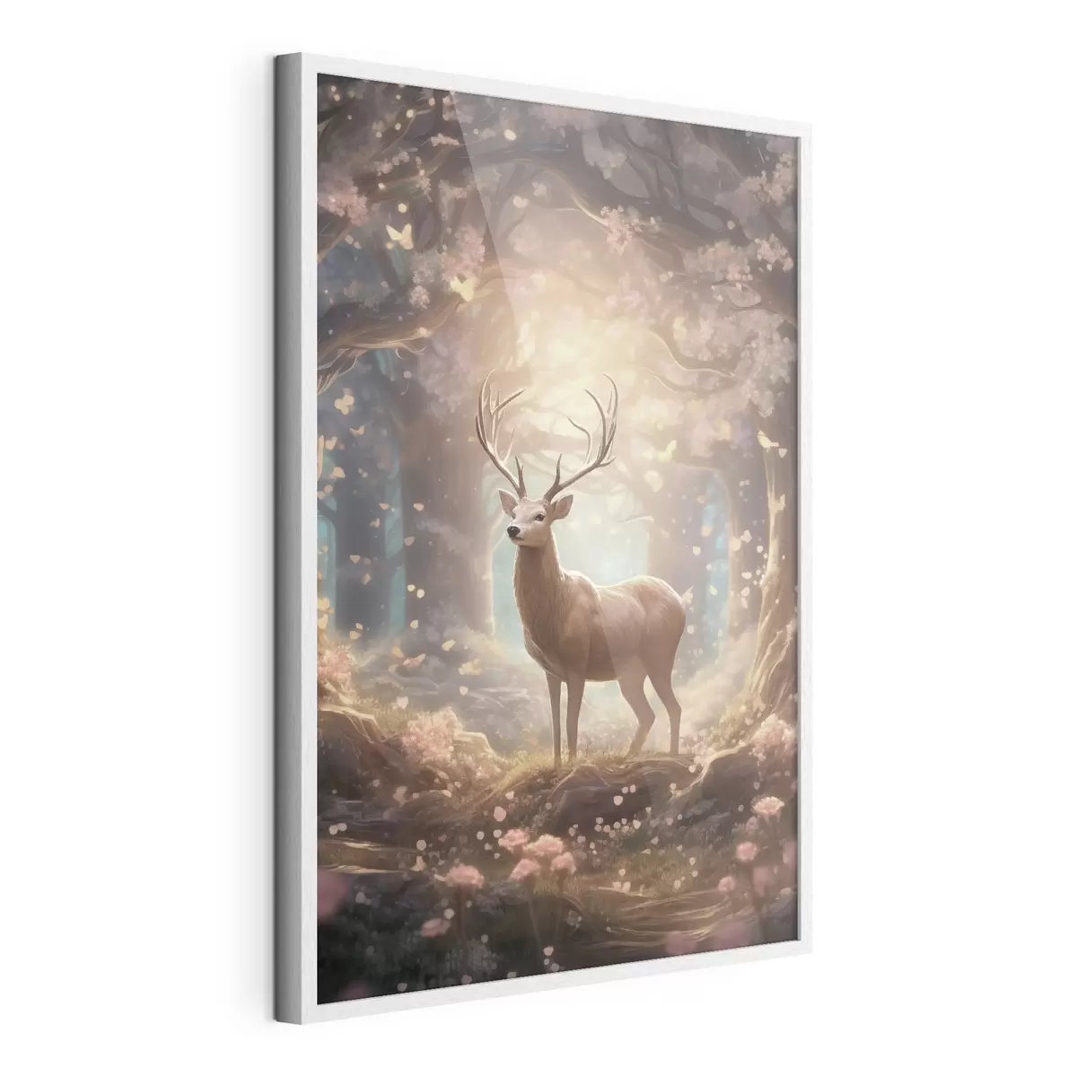 Poster Cerfs dans la forêt f50028