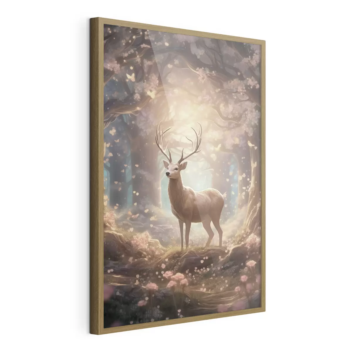 Poster Cerfs dans la forêt f50028