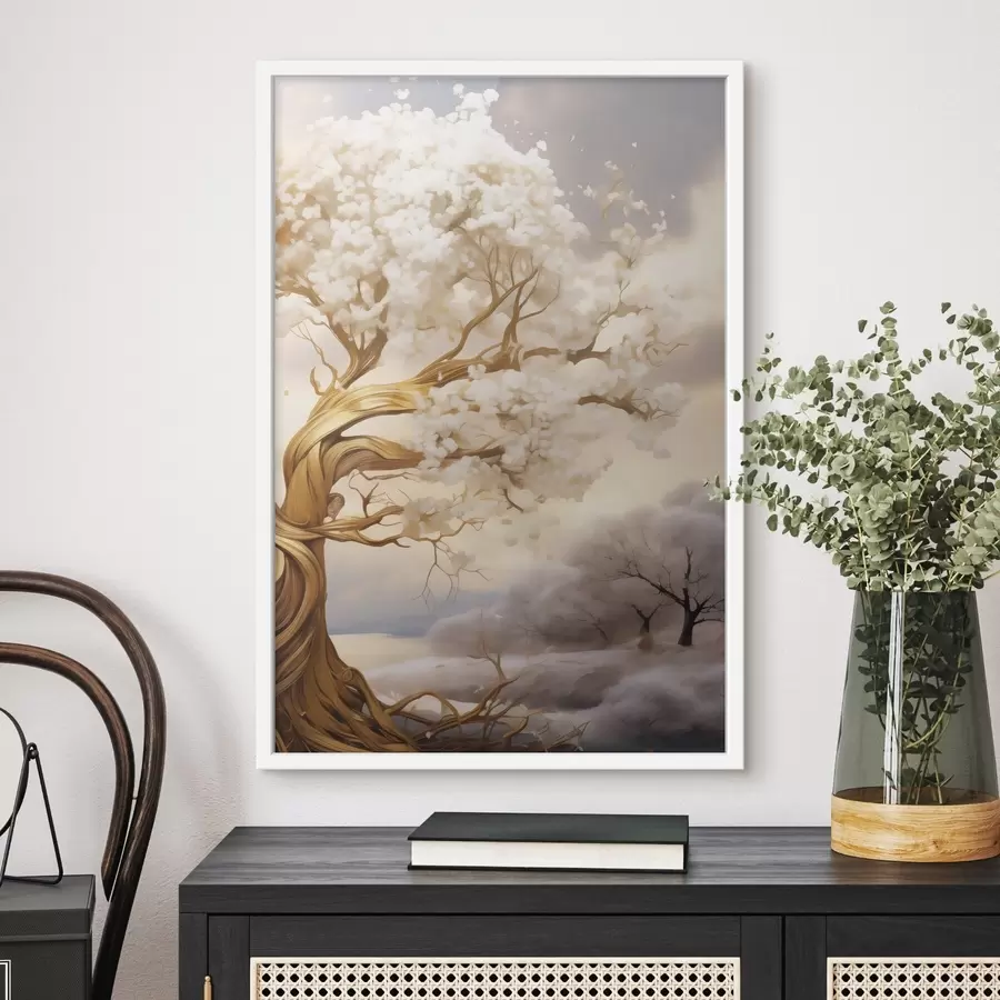 Papier peint Un arbre dans les nuages f50030