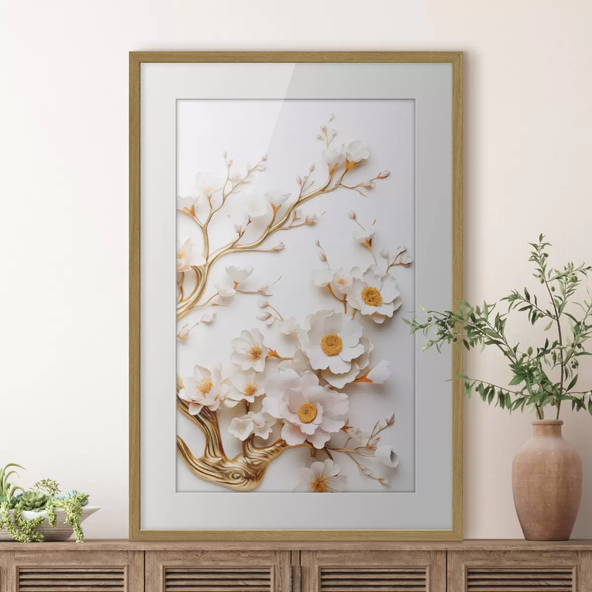 Poster Magnolias blancs f50033
