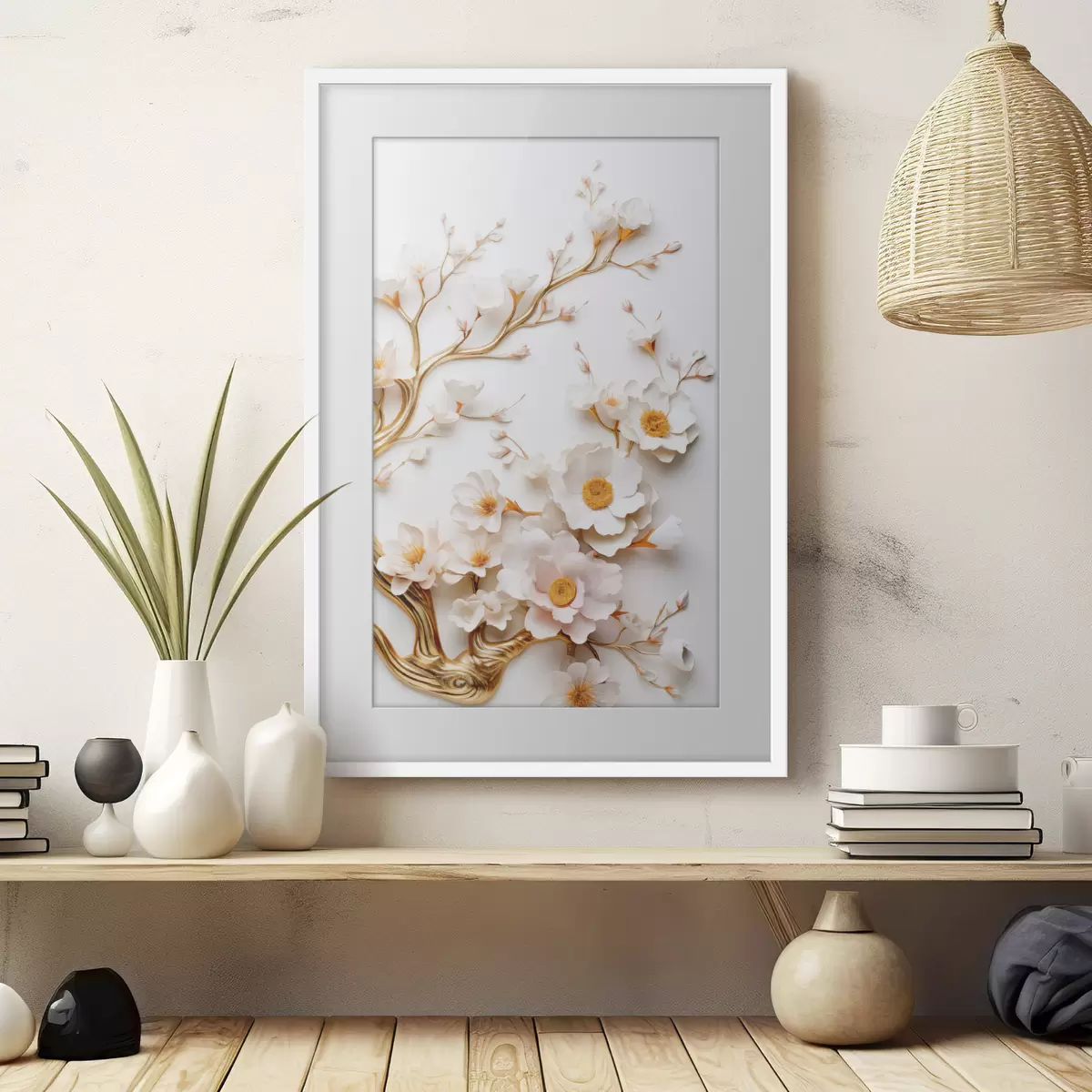 Poster Magnolias blancs f50033