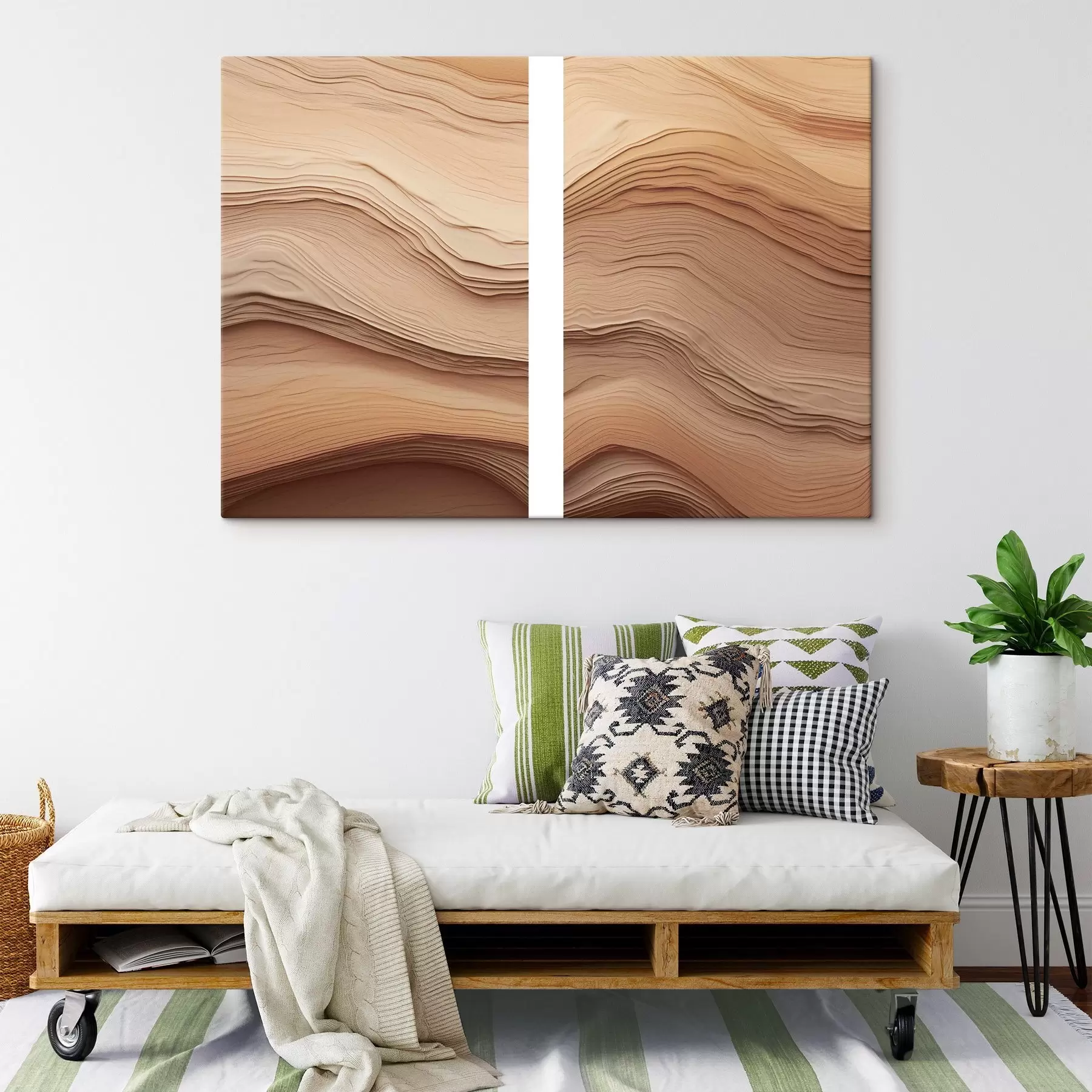 Tableau Abstrait beige m30770