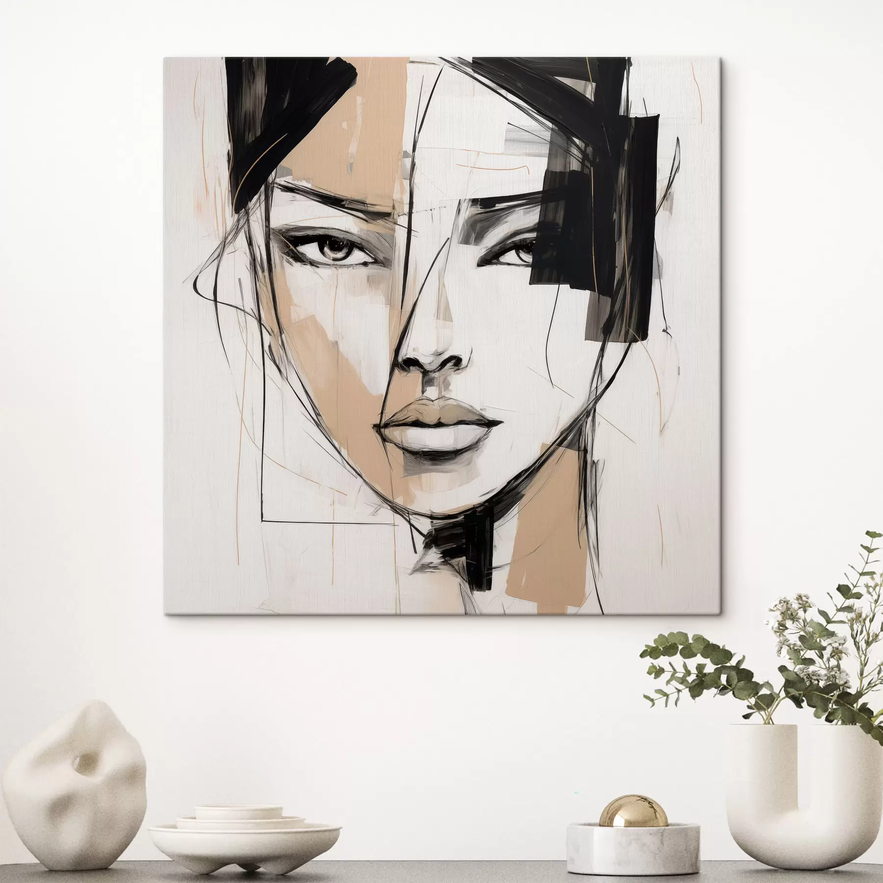 Tableau Portrait abstrait s50049