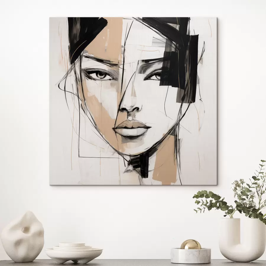 Tableau Portrait abstrait s50049