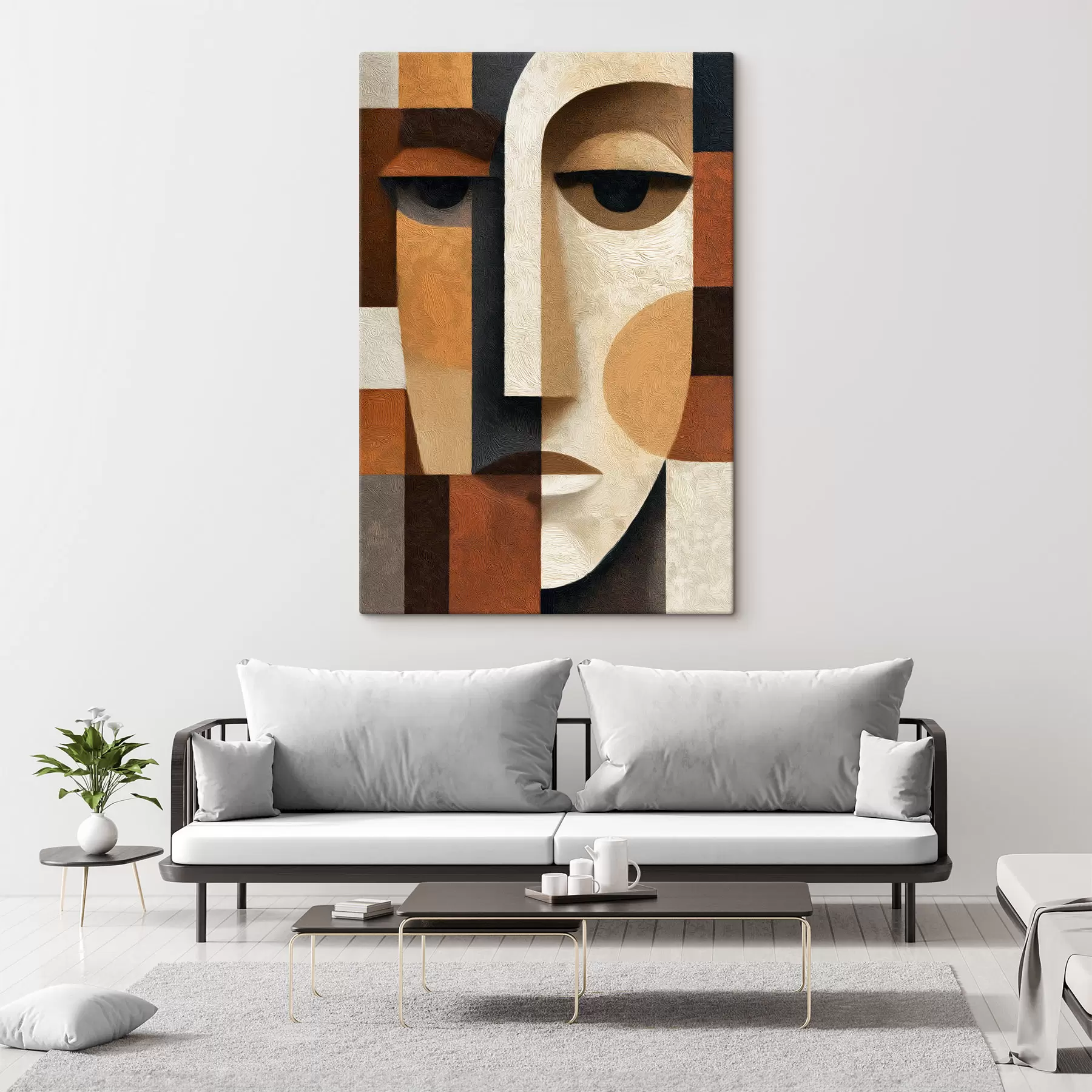 Tableau Visage abstrait s50054