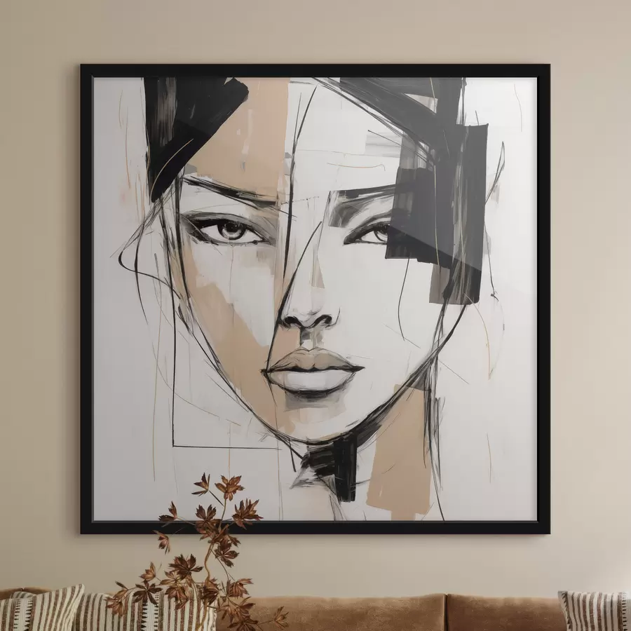 Papier peint Portrait abstrait f50049
