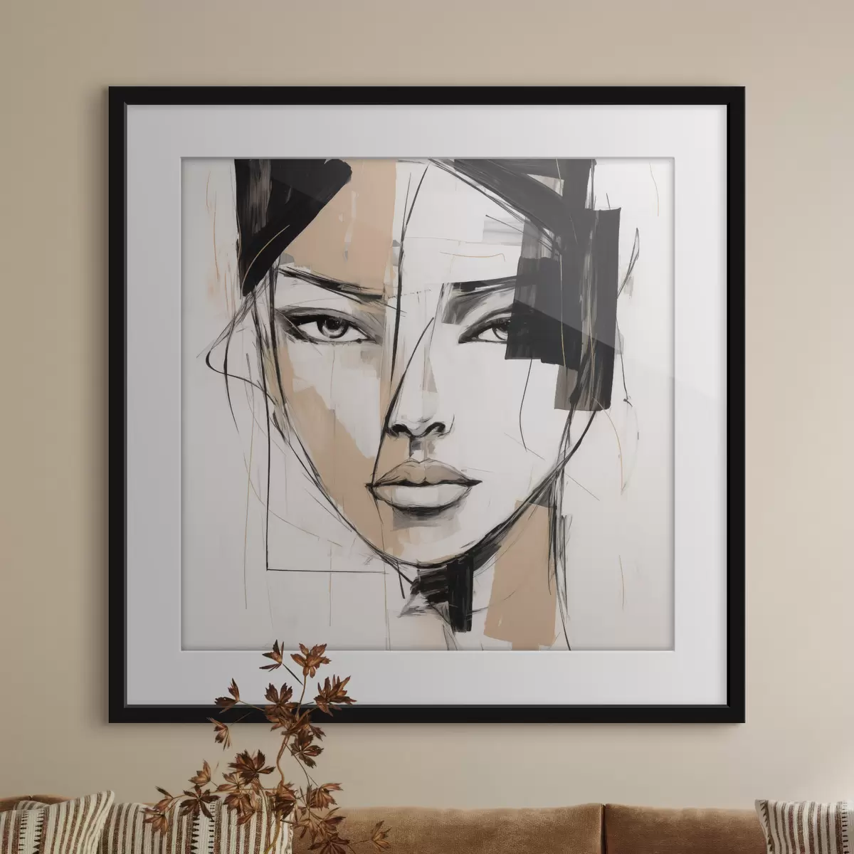 Poster Portrait abstrait f50049