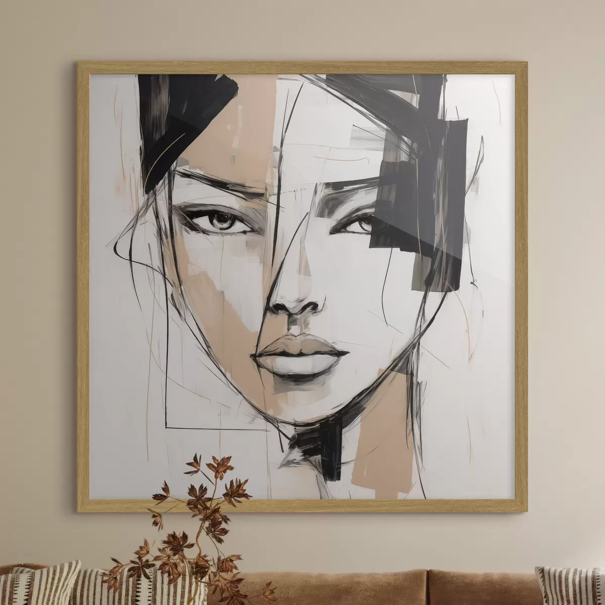 Poster Portrait abstrait f50049