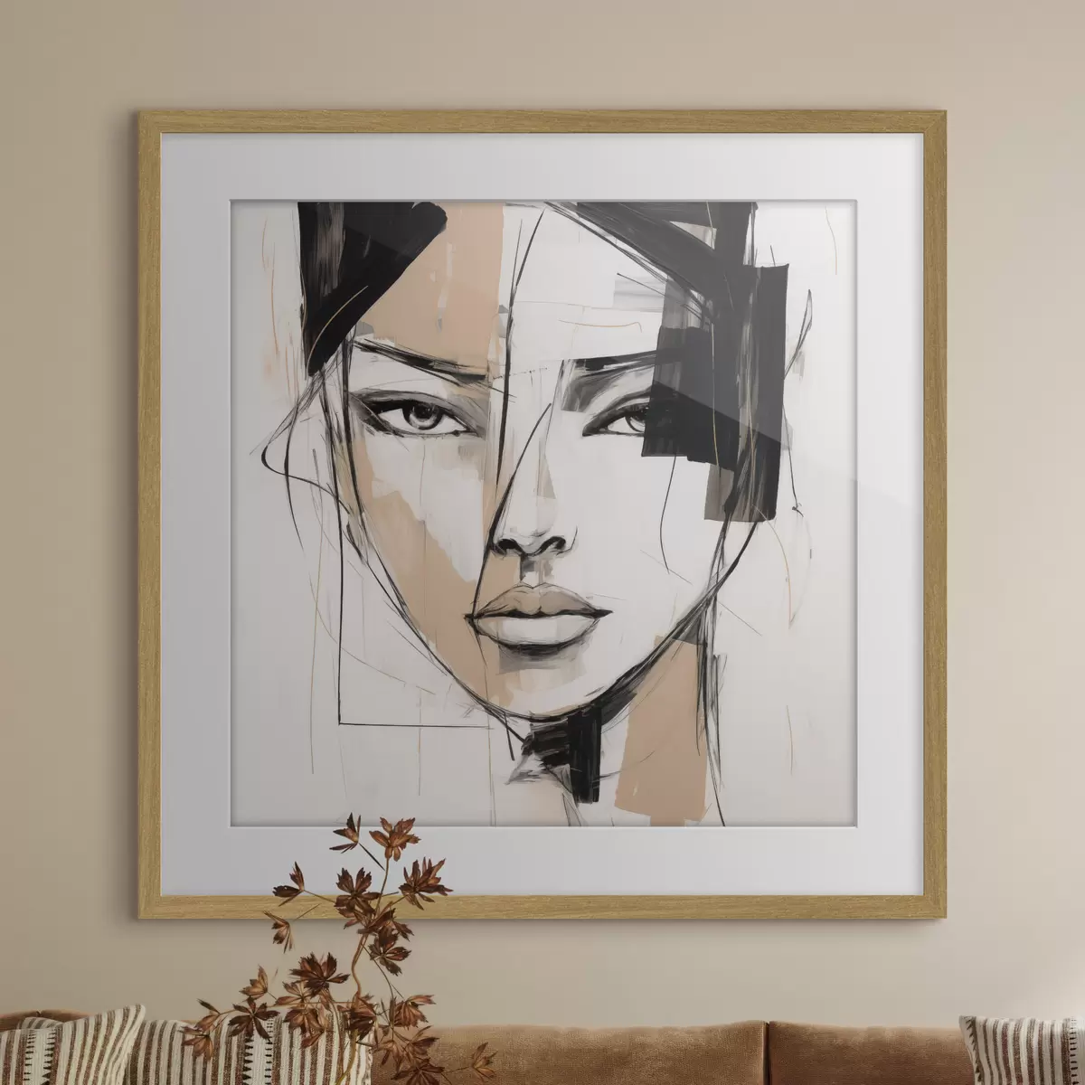 Poster Portrait abstrait f50049