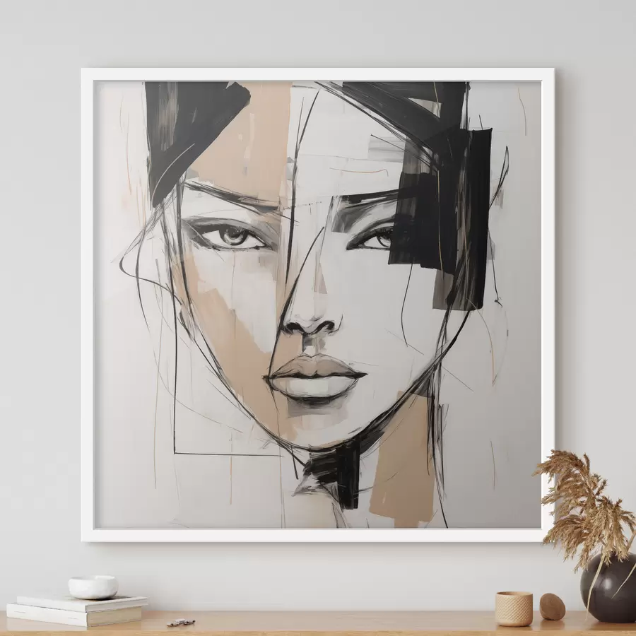 Papier peint Portrait abstrait f50049