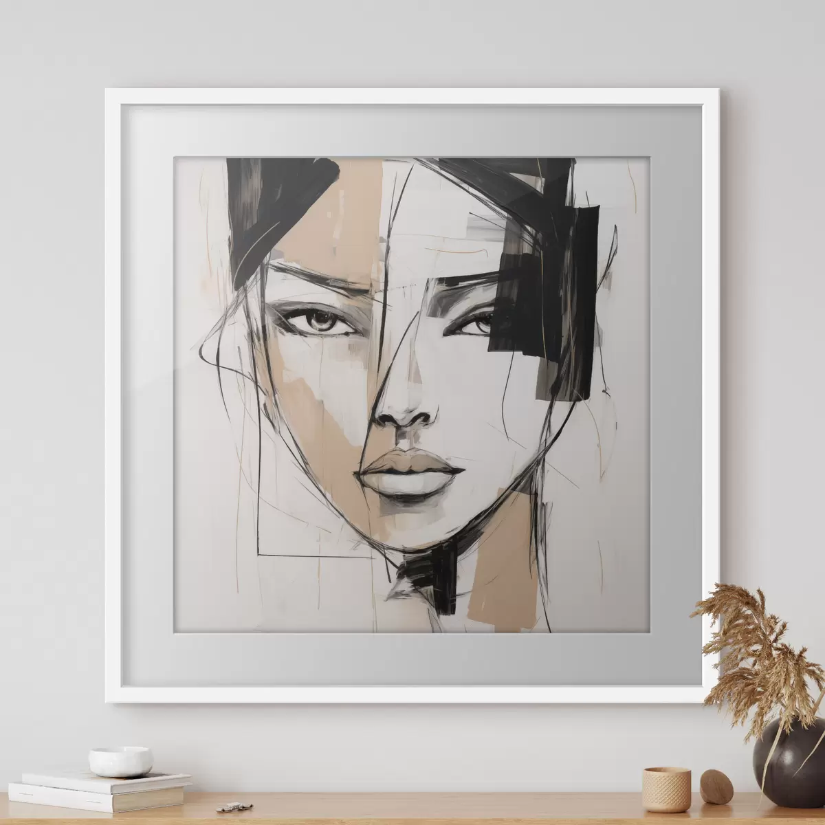 Poster Portrait abstrait f50049