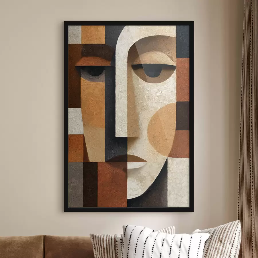 Papier peint Visage abstrait f50054
