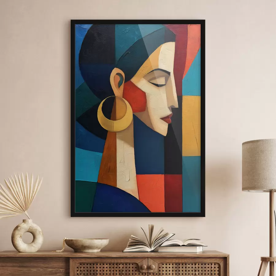 Papier peint Visage abstrait f50056