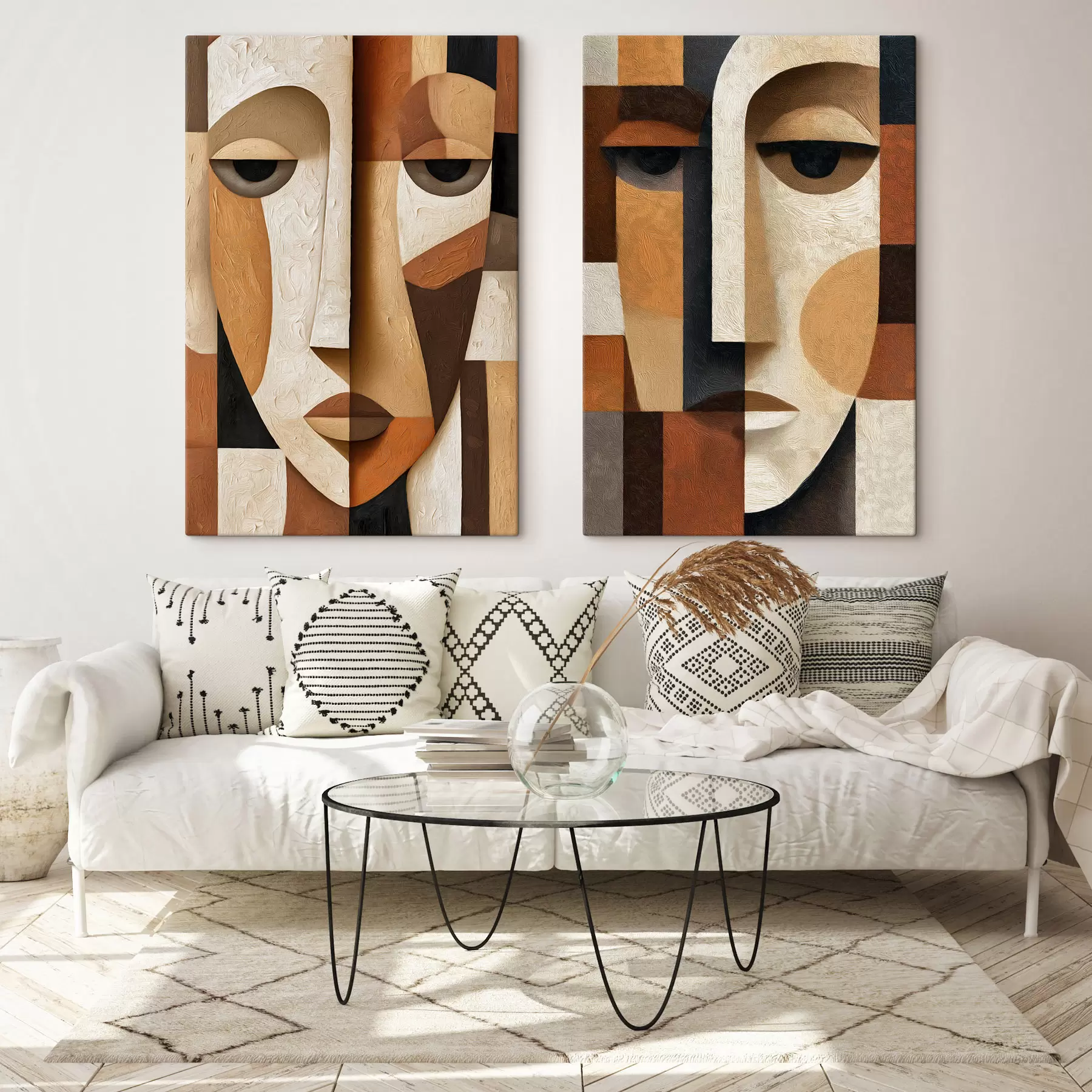 Tableau Visages abstraits m30789