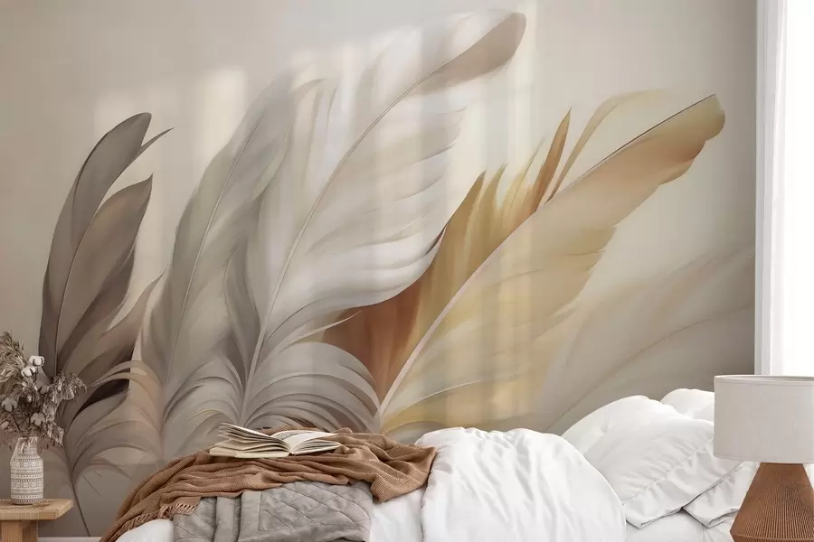 Papier peint Plumes abstraites w05789