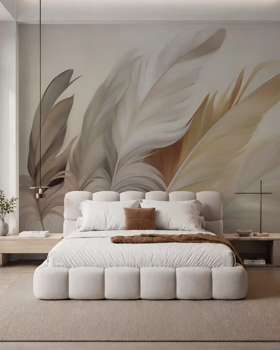 Papier peint Plumes abstraites w05789