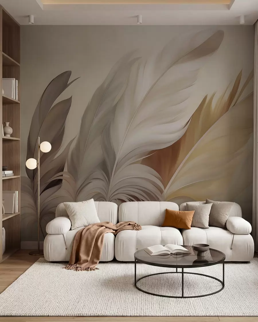Papier peint Plumes abstraites w05789