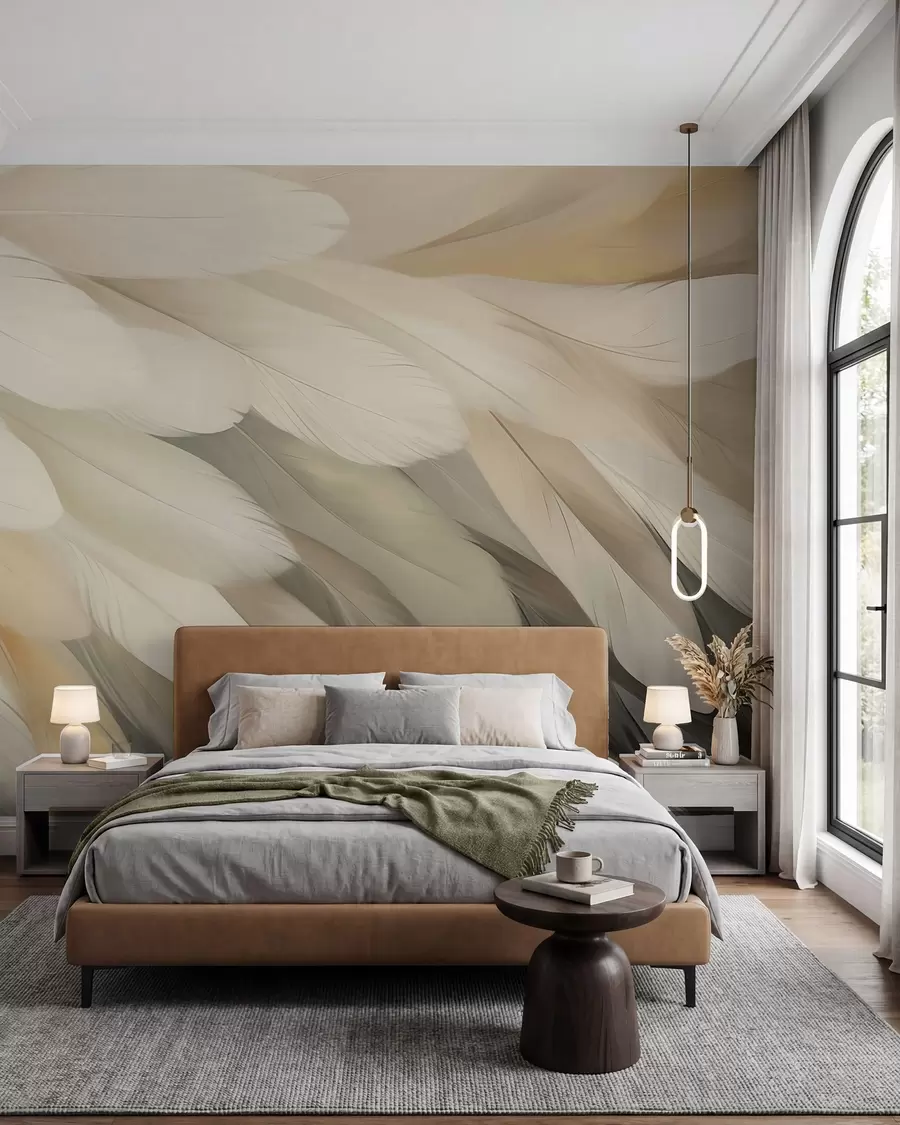 Papier peint Plumes w05791