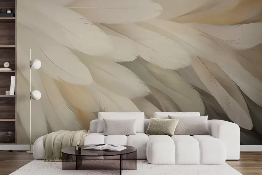 Papier peint Plumes w05791