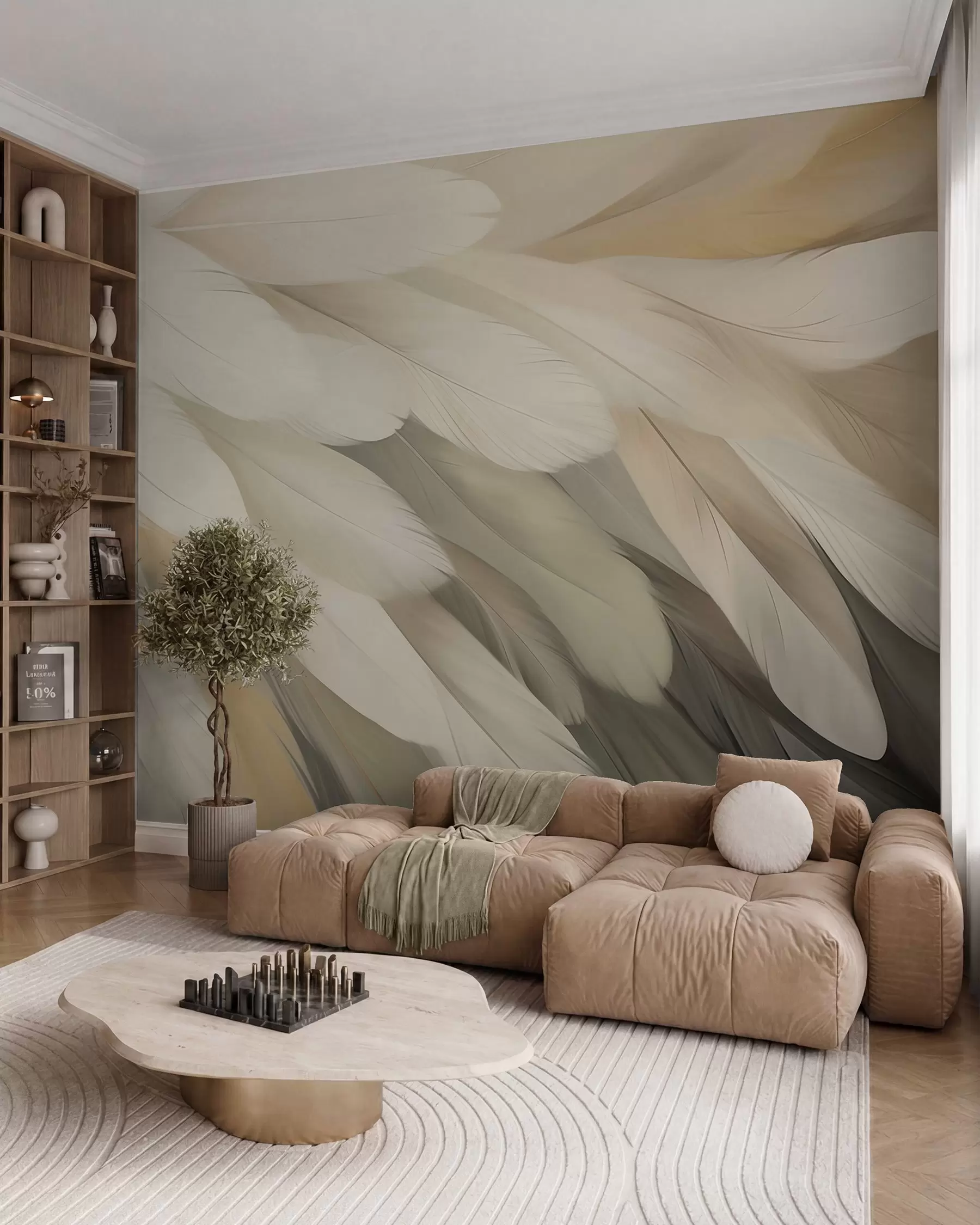 Papier peint Plumes w05791