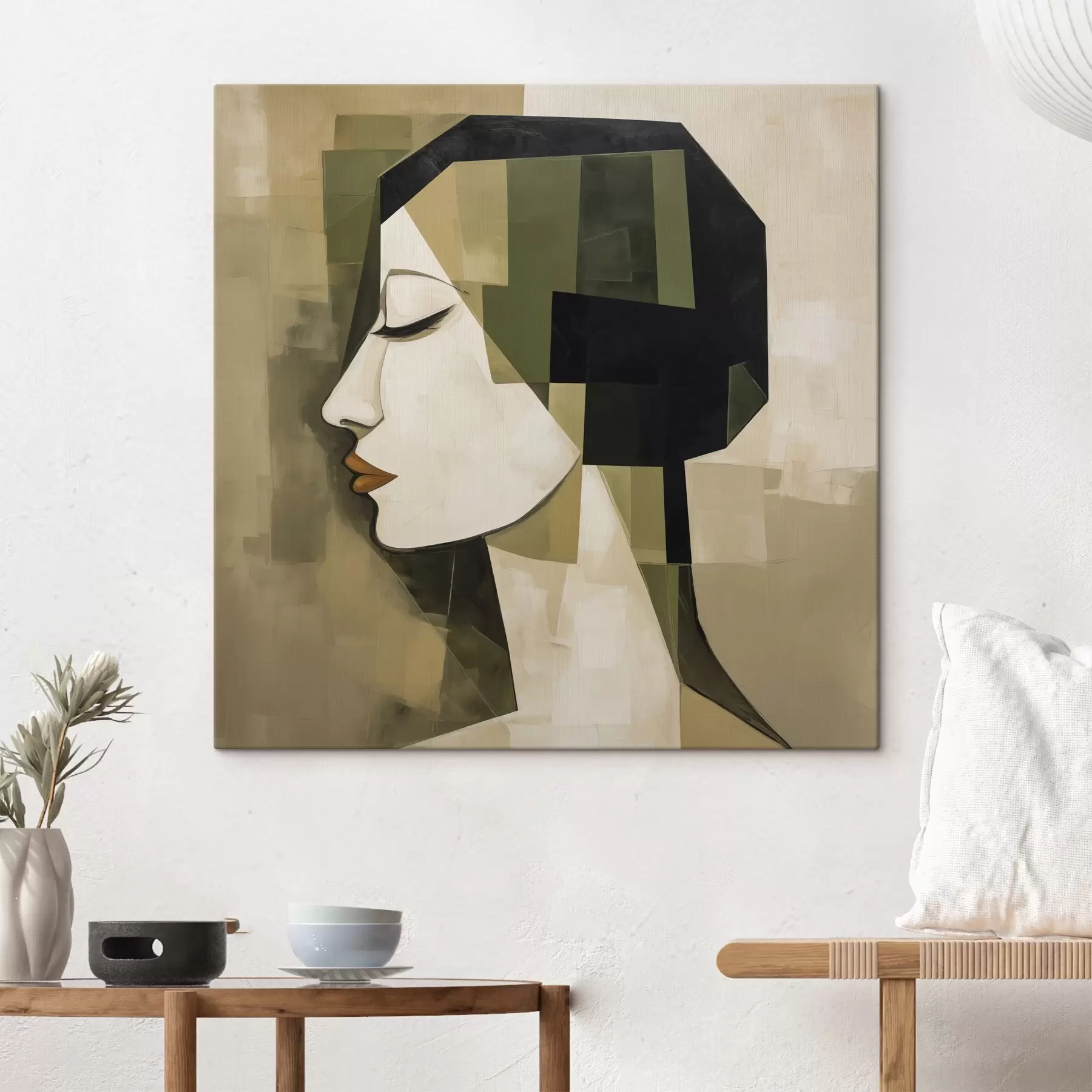 Tableau Portrait abstrait moderne s50057