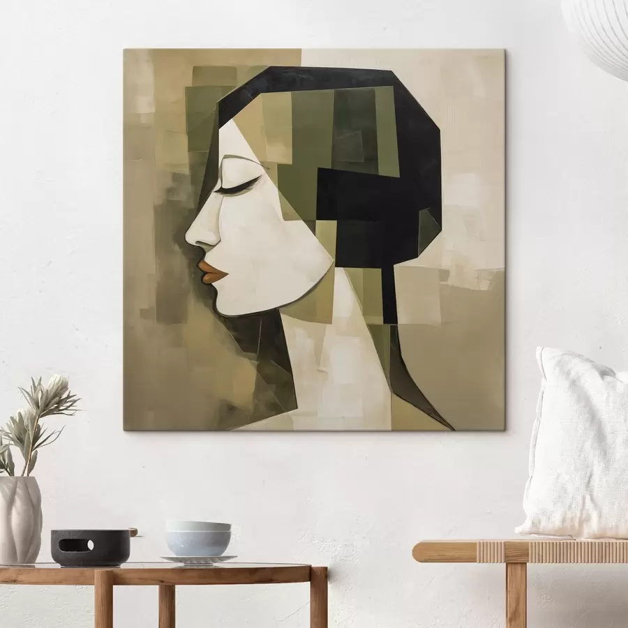 Tableau Portrait abstrait moderne s50057