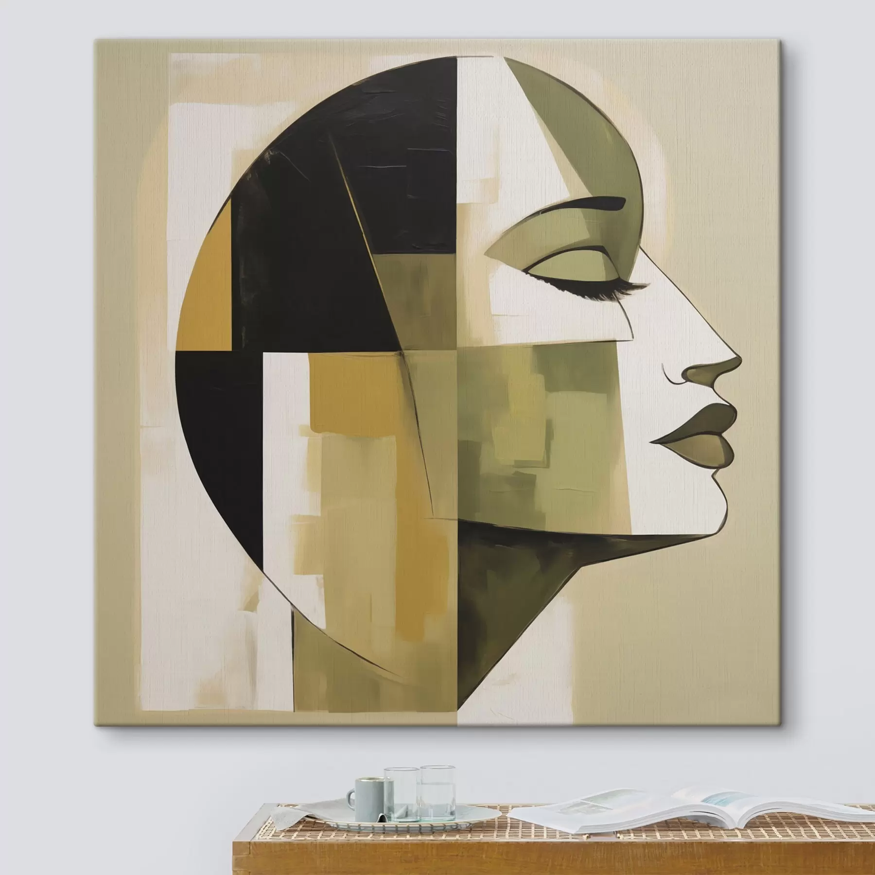 Tableau Portrait abstrait s50058
