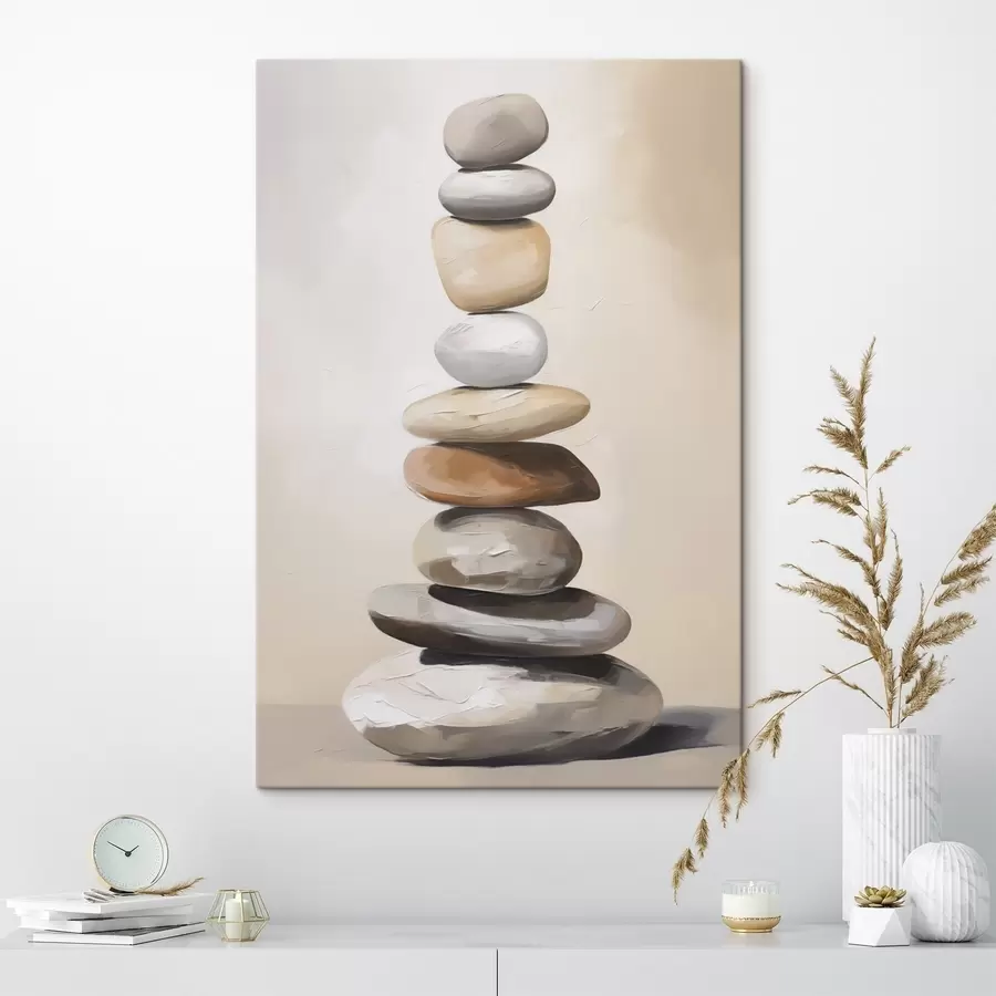 Tableau Pierres, peinture imitant la pierre s50059
