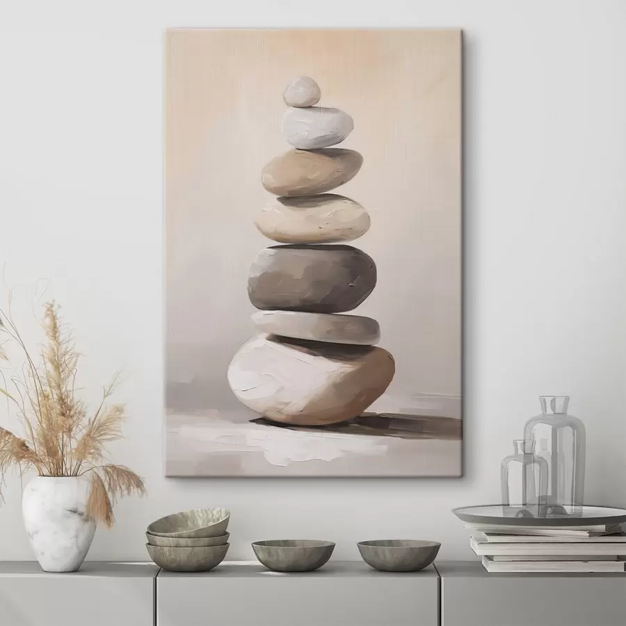 Tableau Pierres, peinture imitant la pierre s50060