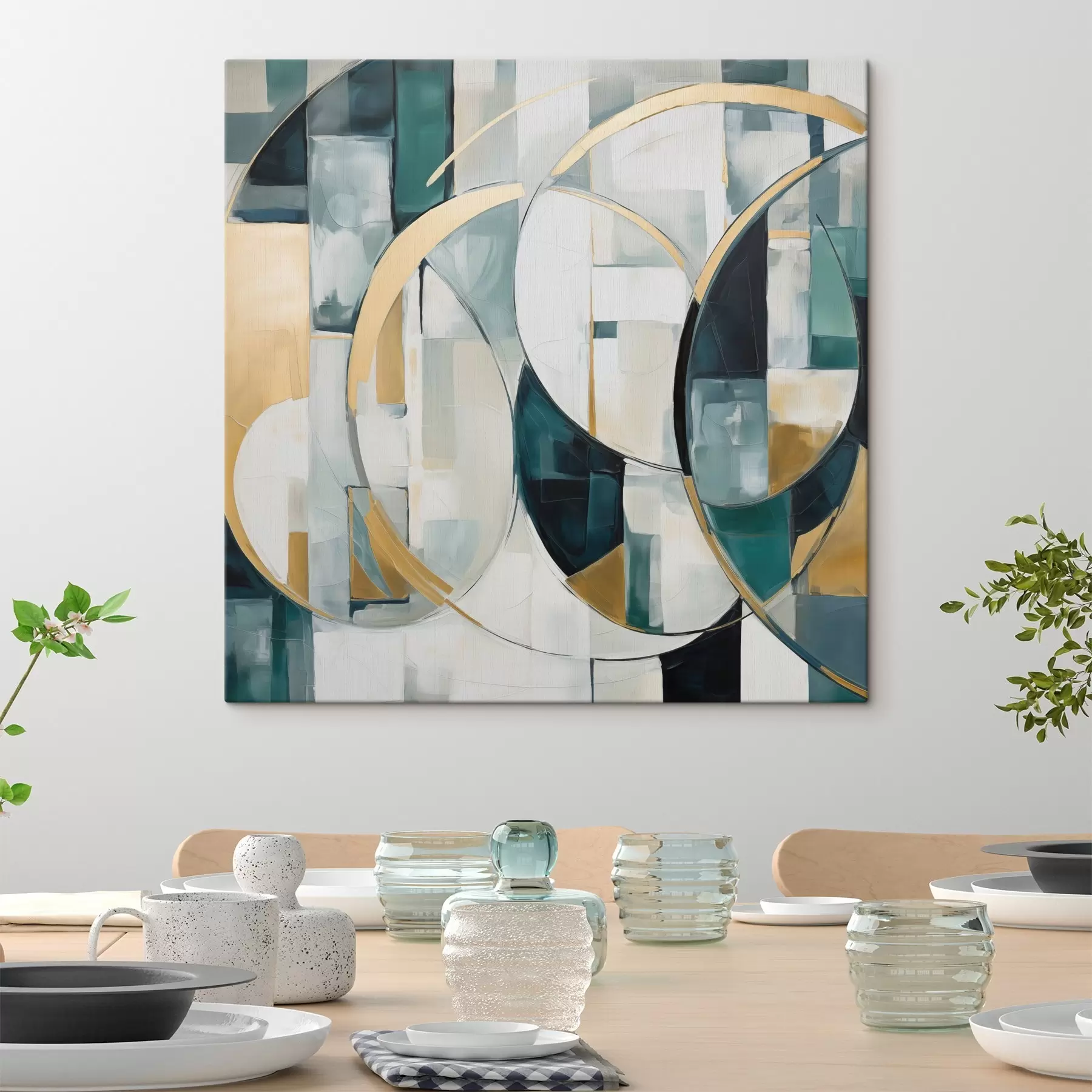 Tableau Abstraction chaotique, imitation de la peinture s50073