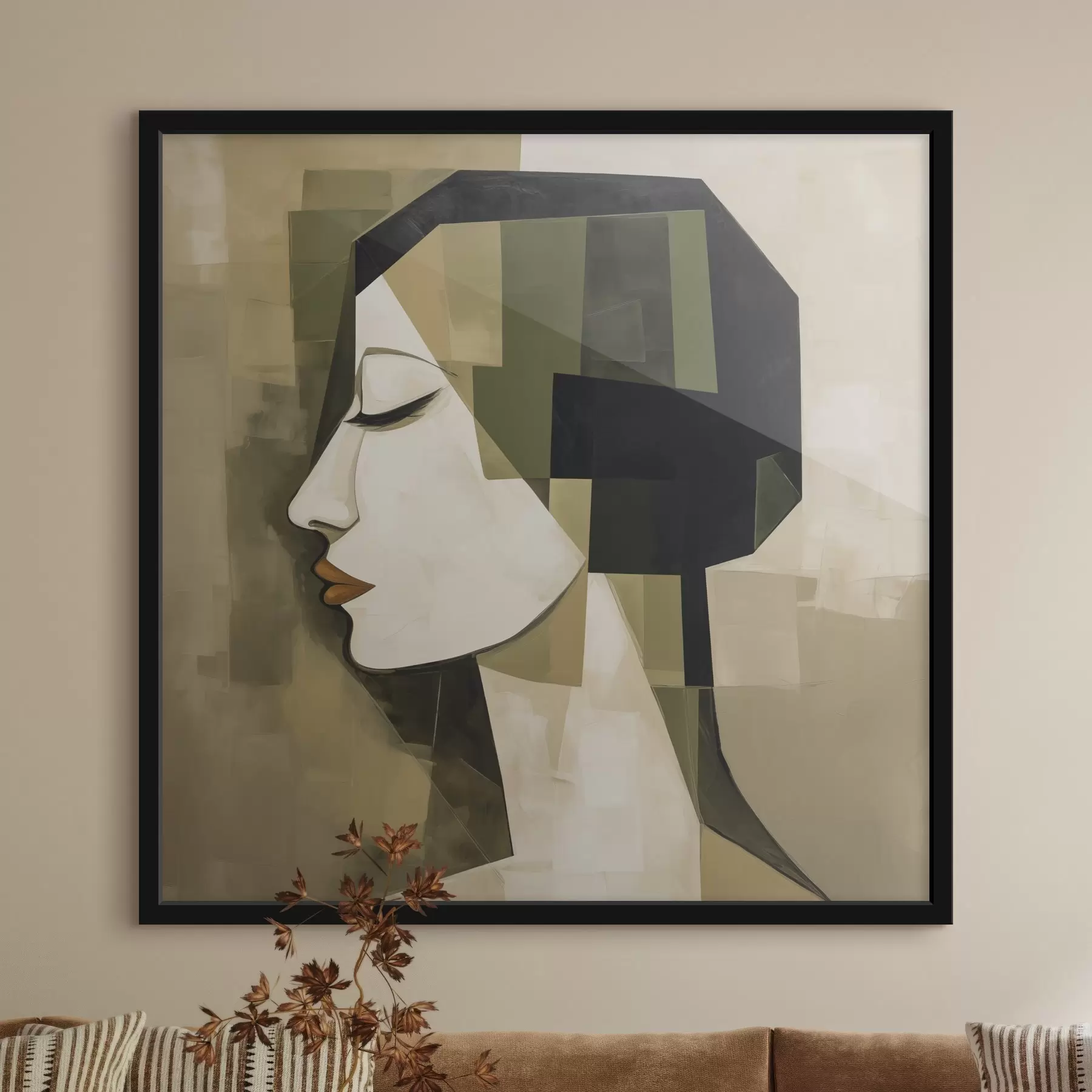 Papier peint Portrait abstrait moderne f50057